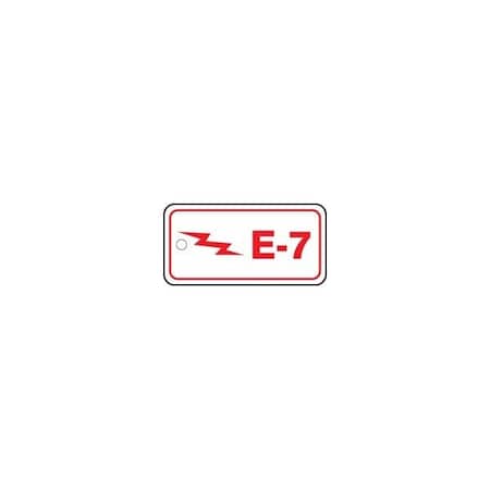 Accuform RP-Plastic, 3-7/8 in Width, 3/8 in Height, , 5 PK TDF307VPM